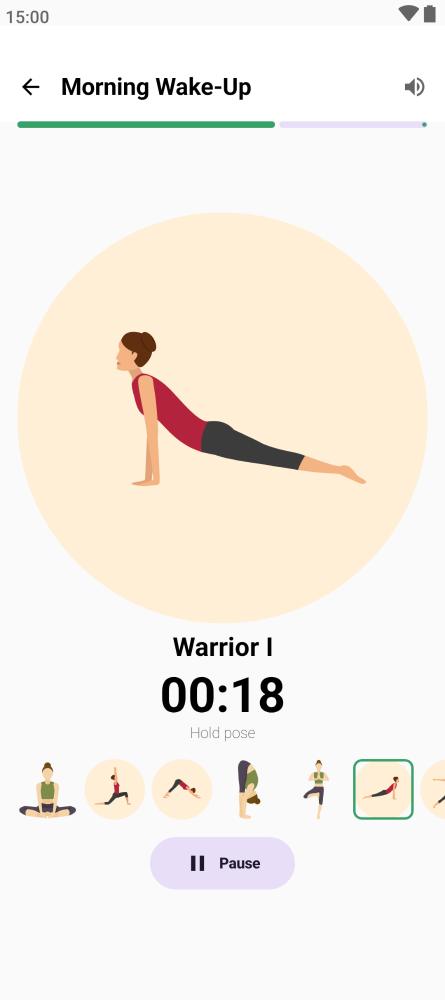Side-switched pose